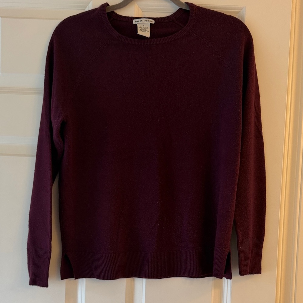 Women's Crewneck Sweater - Plum/Burgundy